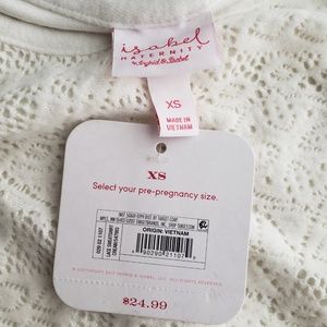 Isabel Maternity by Ingrid & Isabel Sweaters - Fleece Lace Front Sweatshirt Isabel Maternity XS Isabel Maternity by Ingrid & Isabel Sweaters - Fleece Lace Front Sweatshirt Isabel Maternity XS
